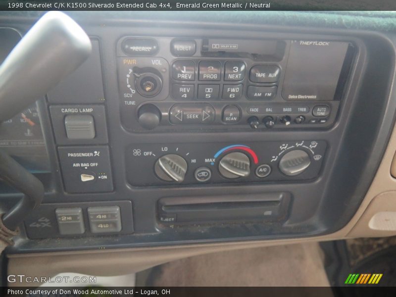 Emerald Green Metallic / Neutral 1998 Chevrolet C/K K1500 Silverado Extended Cab 4x4