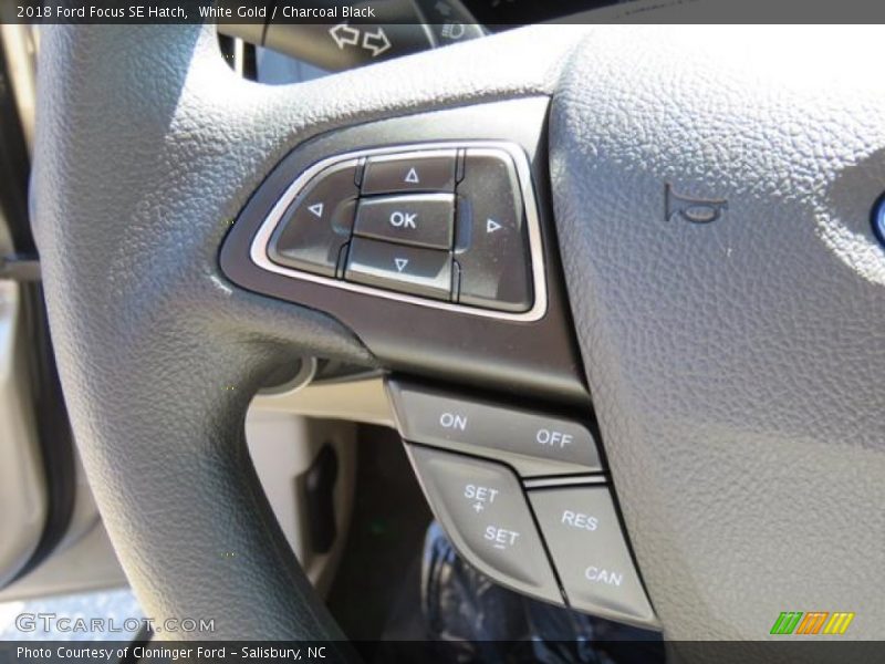 White Gold / Charcoal Black 2018 Ford Focus SE Hatch