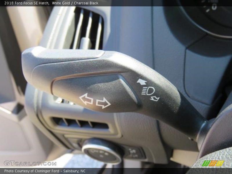 White Gold / Charcoal Black 2018 Ford Focus SE Hatch
