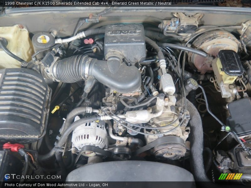 Emerald Green Metallic / Neutral 1998 Chevrolet C/K K1500 Silverado Extended Cab 4x4
