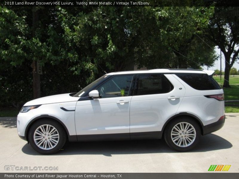 Yulong White Metallic / Vintage Tan/Ebony 2018 Land Rover Discovery HSE Luxury