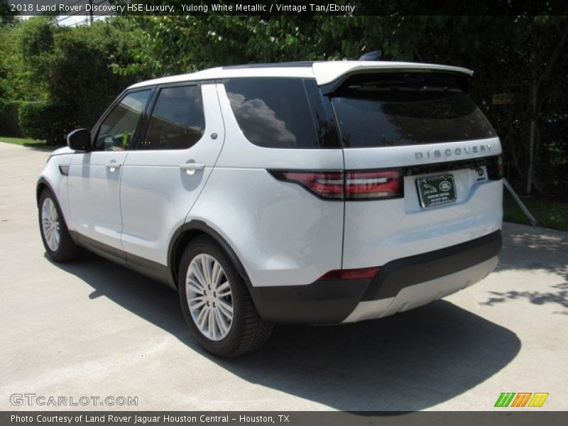 Yulong White Metallic / Vintage Tan/Ebony 2018 Land Rover Discovery HSE Luxury