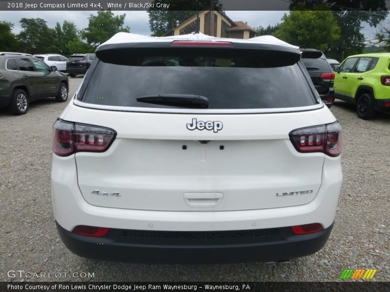 White / Black/Ski Gray 2018 Jeep Compass Limited 4x4