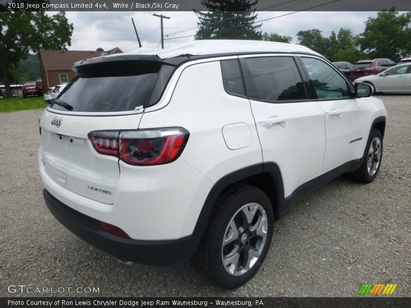 White / Black/Ski Gray 2018 Jeep Compass Limited 4x4