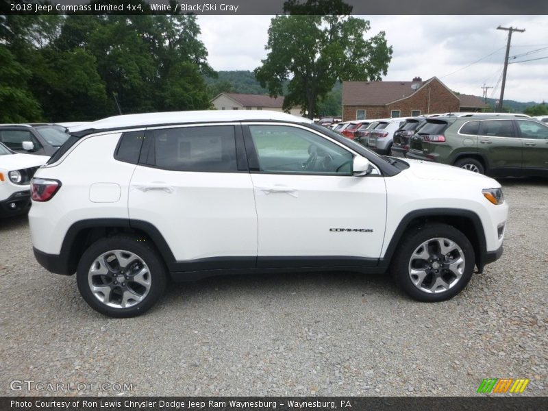 White / Black/Ski Gray 2018 Jeep Compass Limited 4x4