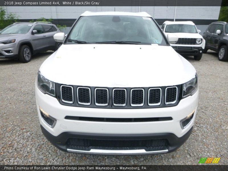White / Black/Ski Gray 2018 Jeep Compass Limited 4x4