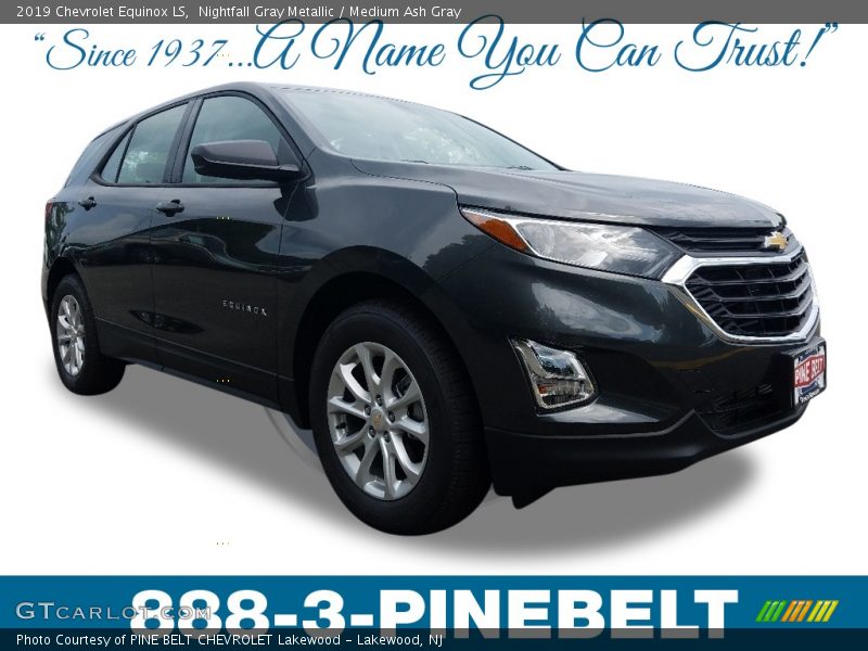 Nightfall Gray Metallic / Medium Ash Gray 2019 Chevrolet Equinox LS