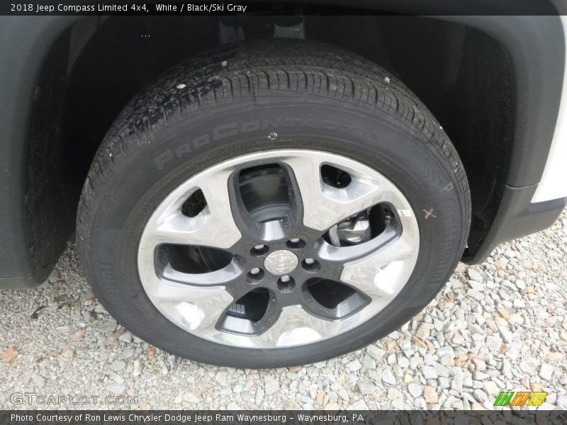 White / Black/Ski Gray 2018 Jeep Compass Limited 4x4