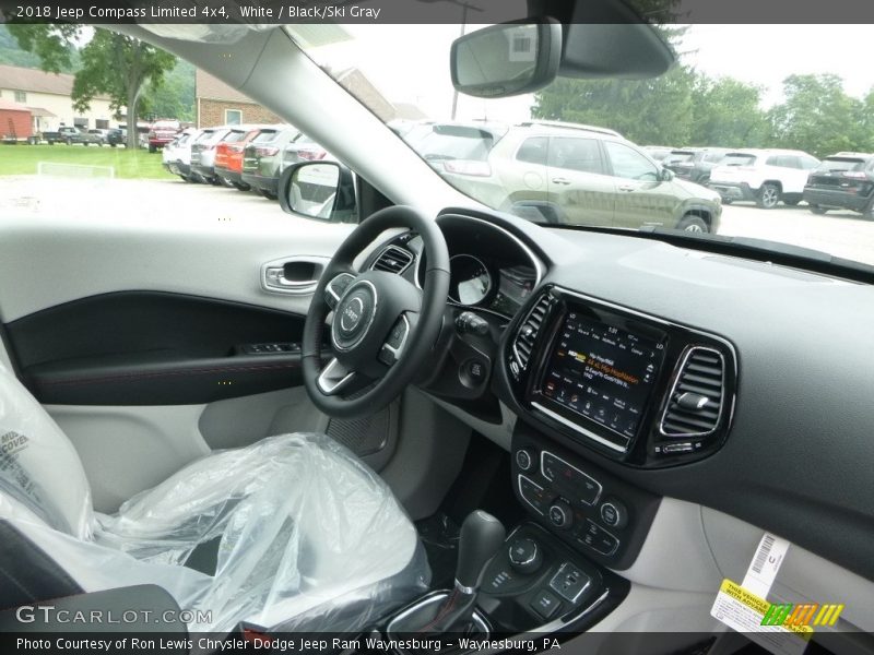 White / Black/Ski Gray 2018 Jeep Compass Limited 4x4