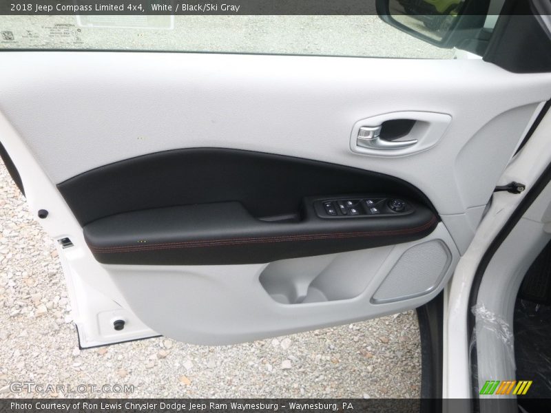 White / Black/Ski Gray 2018 Jeep Compass Limited 4x4