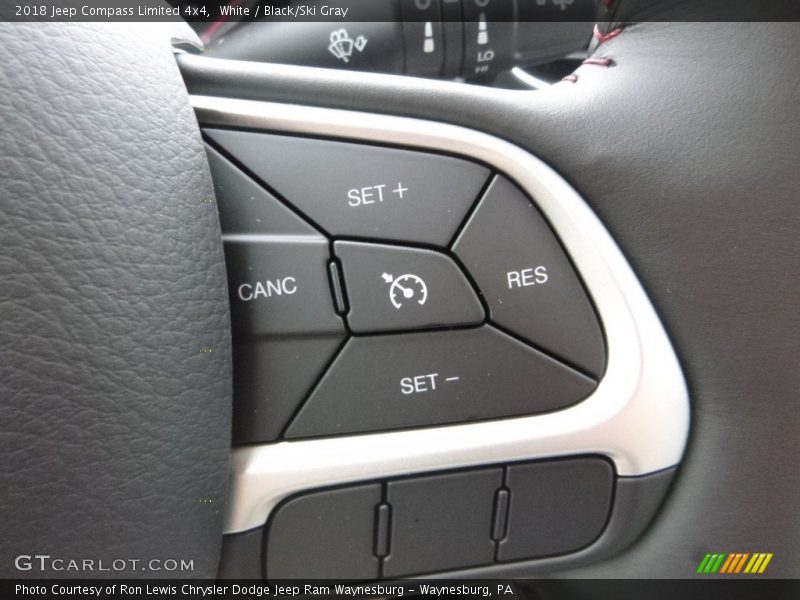 White / Black/Ski Gray 2018 Jeep Compass Limited 4x4