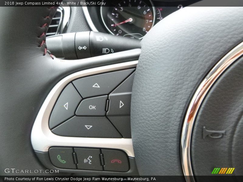 White / Black/Ski Gray 2018 Jeep Compass Limited 4x4