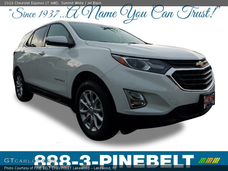 Summit White / Jet Black 2019 Chevrolet Equinox LT AWD