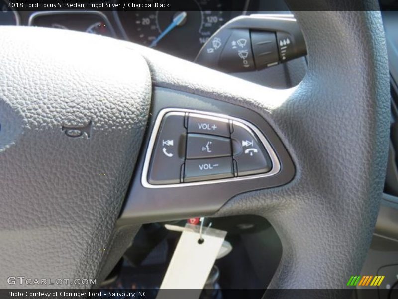 Ingot Silver / Charcoal Black 2018 Ford Focus SE Sedan