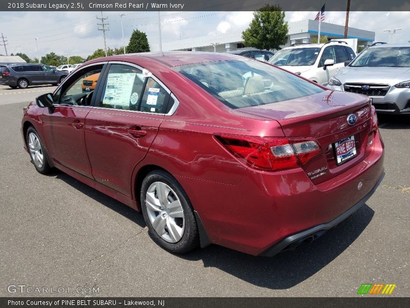 Crimson Red Pearl / Warm Ivory 2018 Subaru Legacy 2.5i
