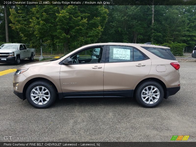 Sandy Ridge Metallic / Medium Ash Gray 2019 Chevrolet Equinox LS AWD