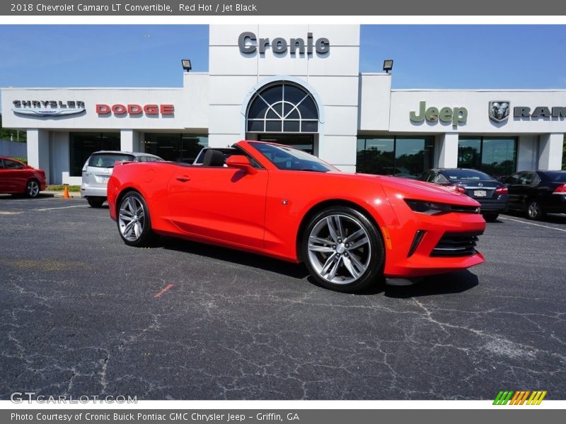 Red Hot / Jet Black 2018 Chevrolet Camaro LT Convertible
