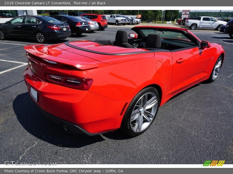 Red Hot / Jet Black 2018 Chevrolet Camaro LT Convertible