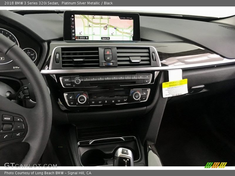 Platinum Silver Metallic / Black 2018 BMW 3 Series 320i Sedan