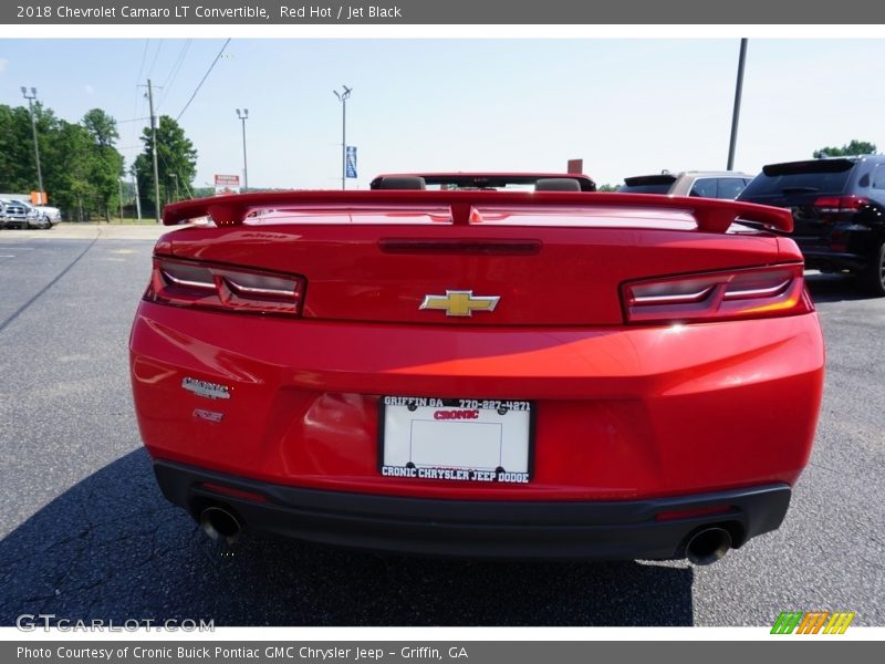 Red Hot / Jet Black 2018 Chevrolet Camaro LT Convertible