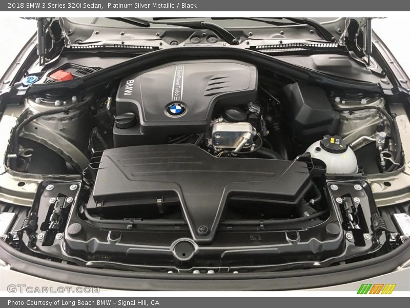 Platinum Silver Metallic / Black 2018 BMW 3 Series 320i Sedan