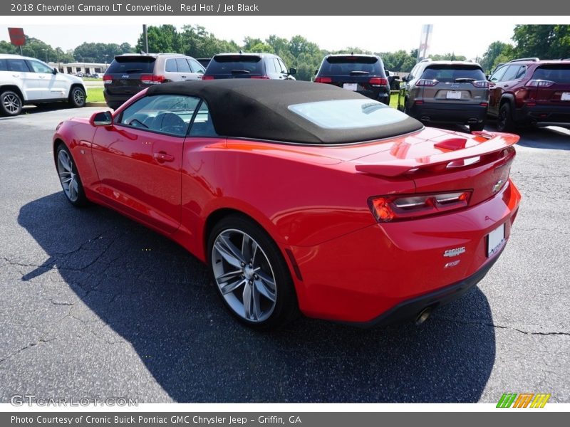 Red Hot / Jet Black 2018 Chevrolet Camaro LT Convertible