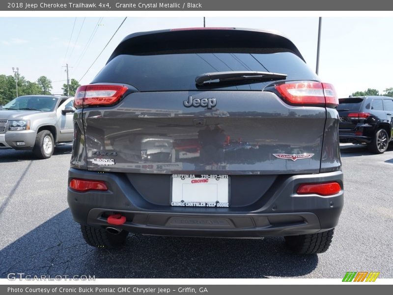 Granite Crystal Metallic / Black 2018 Jeep Cherokee Trailhawk 4x4