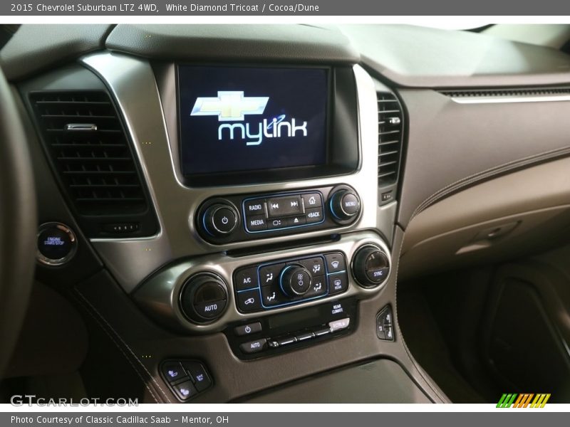 White Diamond Tricoat / Cocoa/Dune 2015 Chevrolet Suburban LTZ 4WD