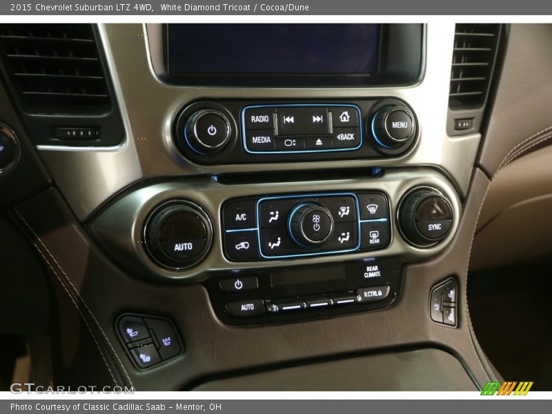 White Diamond Tricoat / Cocoa/Dune 2015 Chevrolet Suburban LTZ 4WD