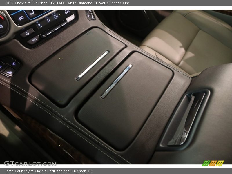 White Diamond Tricoat / Cocoa/Dune 2015 Chevrolet Suburban LTZ 4WD