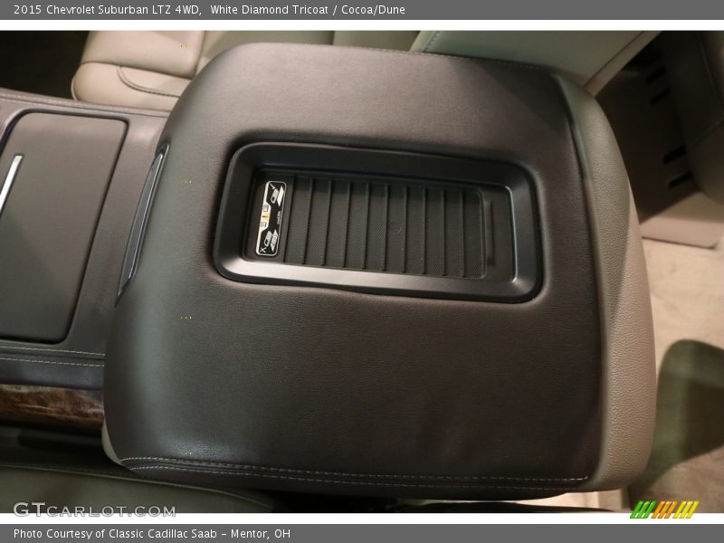 White Diamond Tricoat / Cocoa/Dune 2015 Chevrolet Suburban LTZ 4WD
