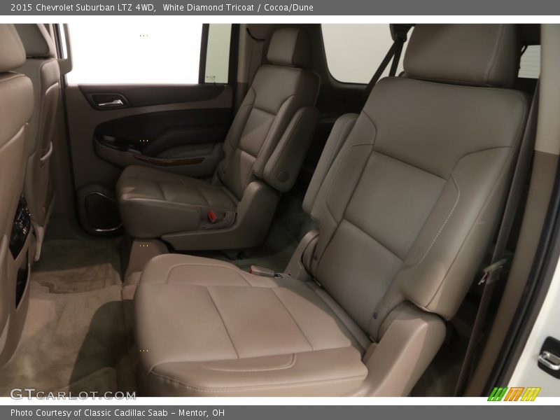 White Diamond Tricoat / Cocoa/Dune 2015 Chevrolet Suburban LTZ 4WD