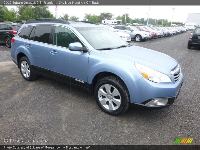 Sky Blue Metallic / Off Black 2012 Subaru Outback 2.5i Premium