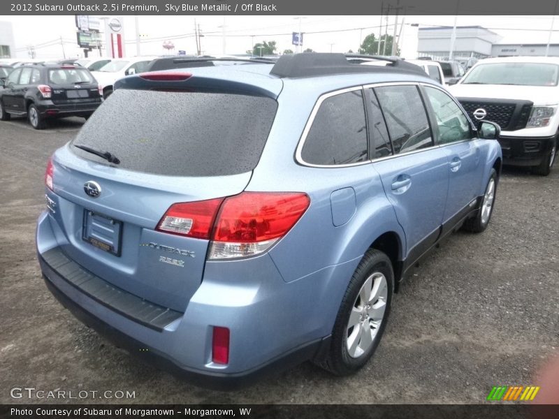 Sky Blue Metallic / Off Black 2012 Subaru Outback 2.5i Premium