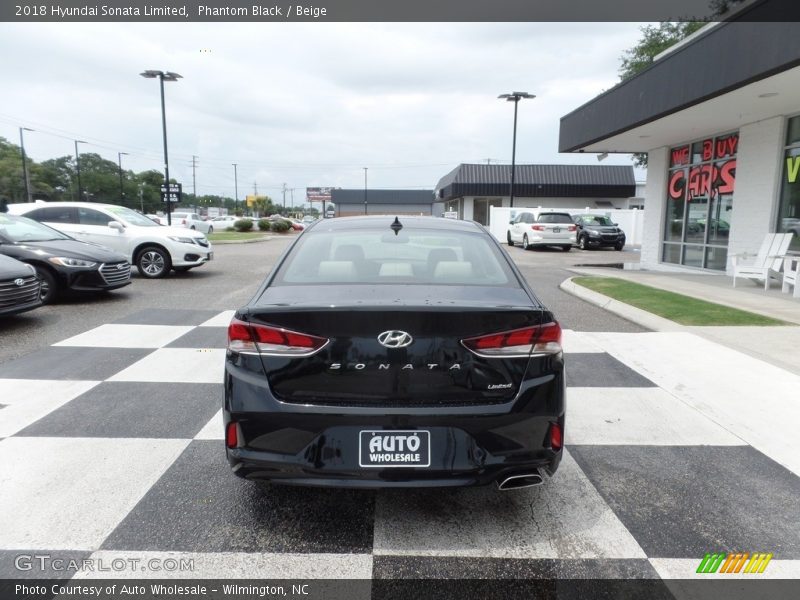 Phantom Black / Beige 2018 Hyundai Sonata Limited