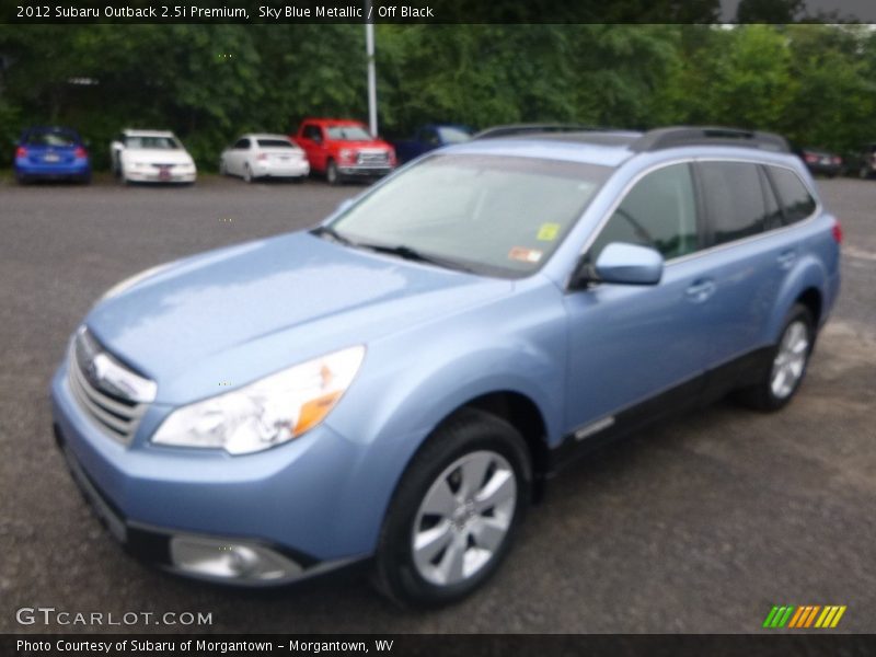 Sky Blue Metallic / Off Black 2012 Subaru Outback 2.5i Premium