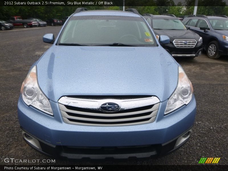 Sky Blue Metallic / Off Black 2012 Subaru Outback 2.5i Premium