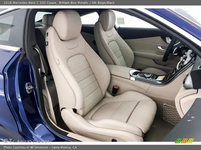 Brilliant Blue Metallic / Silk Beige/Black 2018 Mercedes-Benz C 300 Coupe