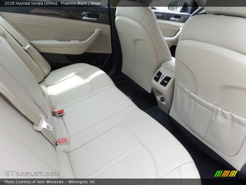 Phantom Black / Beige 2018 Hyundai Sonata Limited