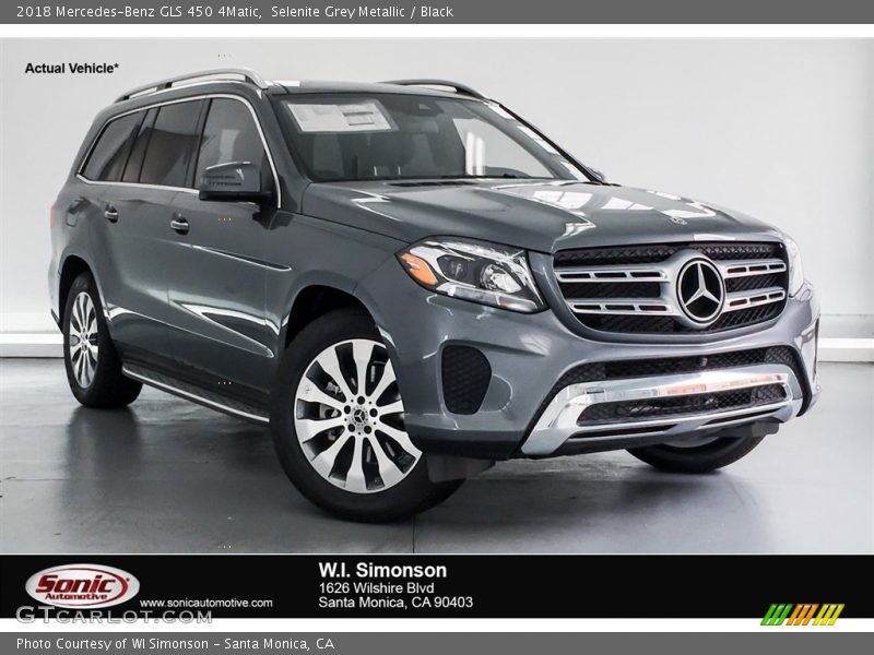 Selenite Grey Metallic / Black 2018 Mercedes-Benz GLS 450 4Matic