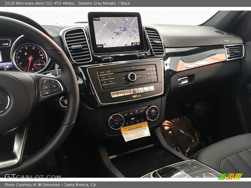 Selenite Grey Metallic / Black 2018 Mercedes-Benz GLS 450 4Matic