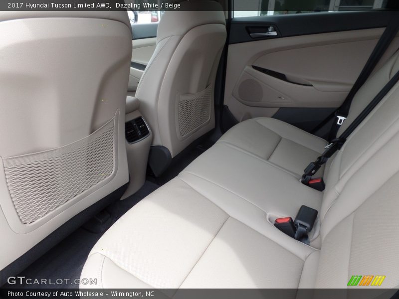 Dazzling White / Beige 2017 Hyundai Tucson Limited AWD