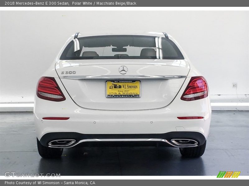 Polar White / Macchiato Beige/Black 2018 Mercedes-Benz E 300 Sedan