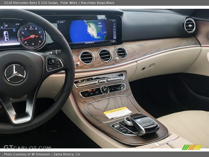Polar White / Macchiato Beige/Black 2018 Mercedes-Benz E 300 Sedan