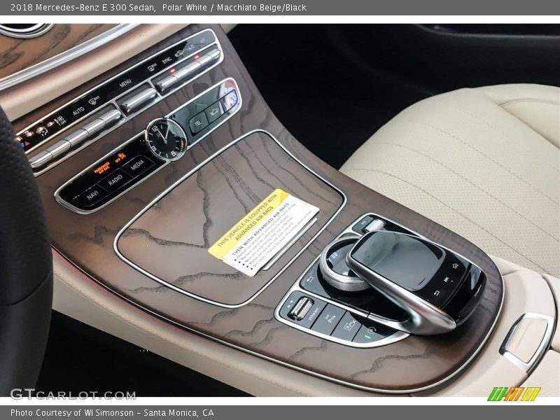 Polar White / Macchiato Beige/Black 2018 Mercedes-Benz E 300 Sedan