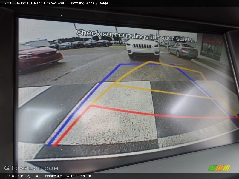 Dazzling White / Beige 2017 Hyundai Tucson Limited AWD