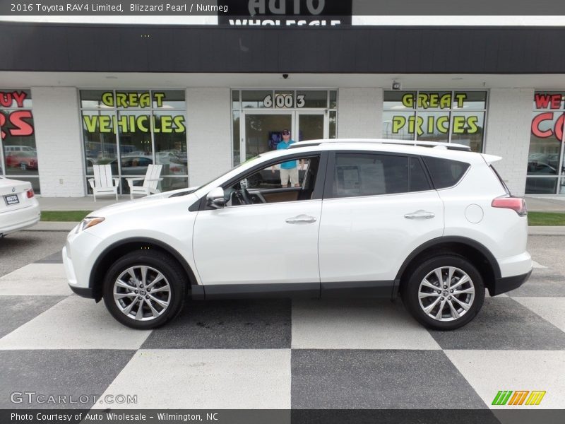 Blizzard Pearl / Nutmeg 2016 Toyota RAV4 Limited