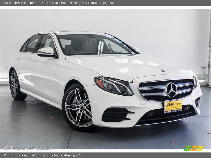 Polar White / Macchiato Beige/Black 2018 Mercedes-Benz E 300 Sedan