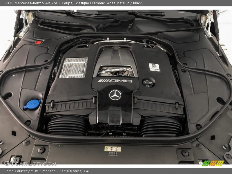  2018 S AMG S63 Coupe Engine - 4.0 Liter biturbo DOHC 32-Valve VVT V8