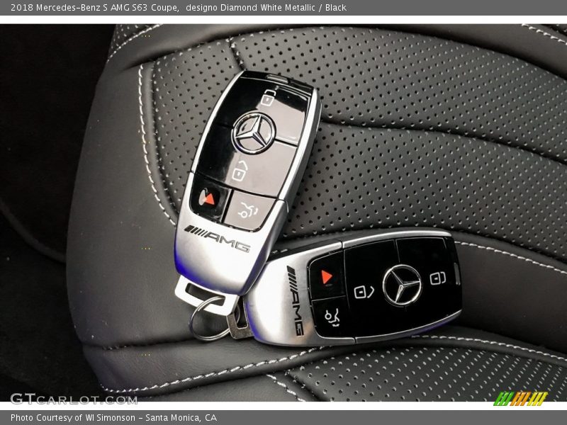 Keys of 2018 S AMG S63 Coupe